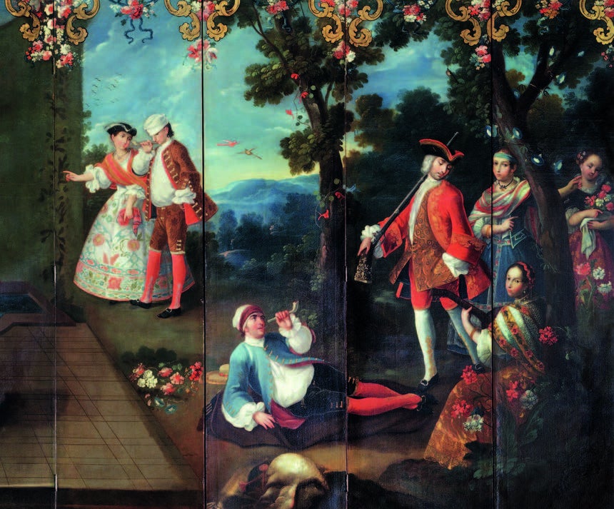 Fashion, Music, and Secret Messages in a Mexican Folding Screen